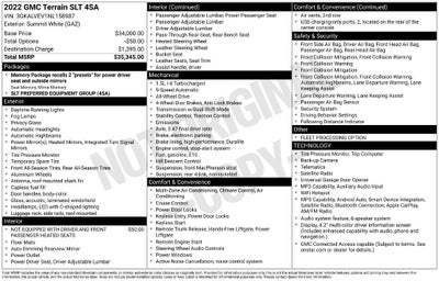 2022 GMC Terrain SLT