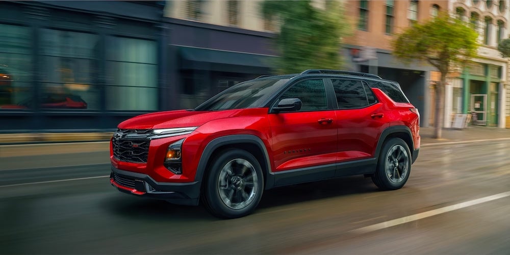 2026 Chevy Equinox Trim Levels 2026 Chevy Equinox Driving Through a City