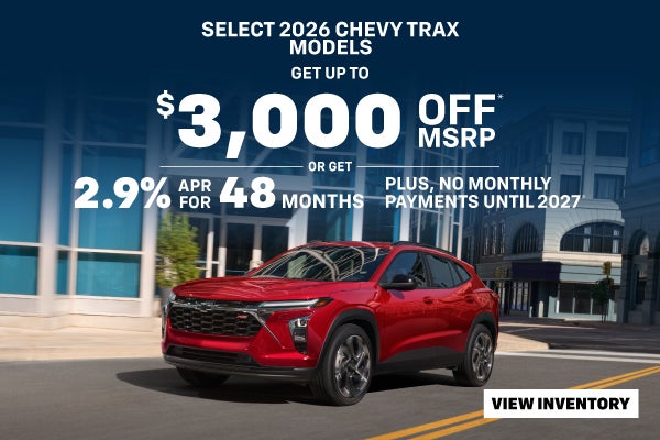 Up to $3,000 Off MSRP or 2.9% APR on Trax ACTIV
