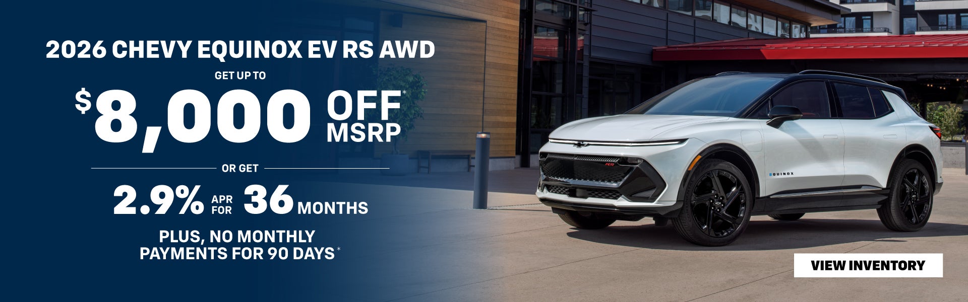 $8,000 OFF New 2026 Chevy Equinox EV RS