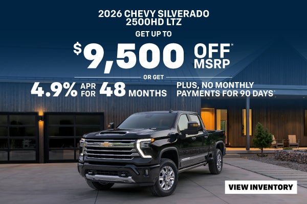 $9,500 OFF New Chevy 3500HD High Country