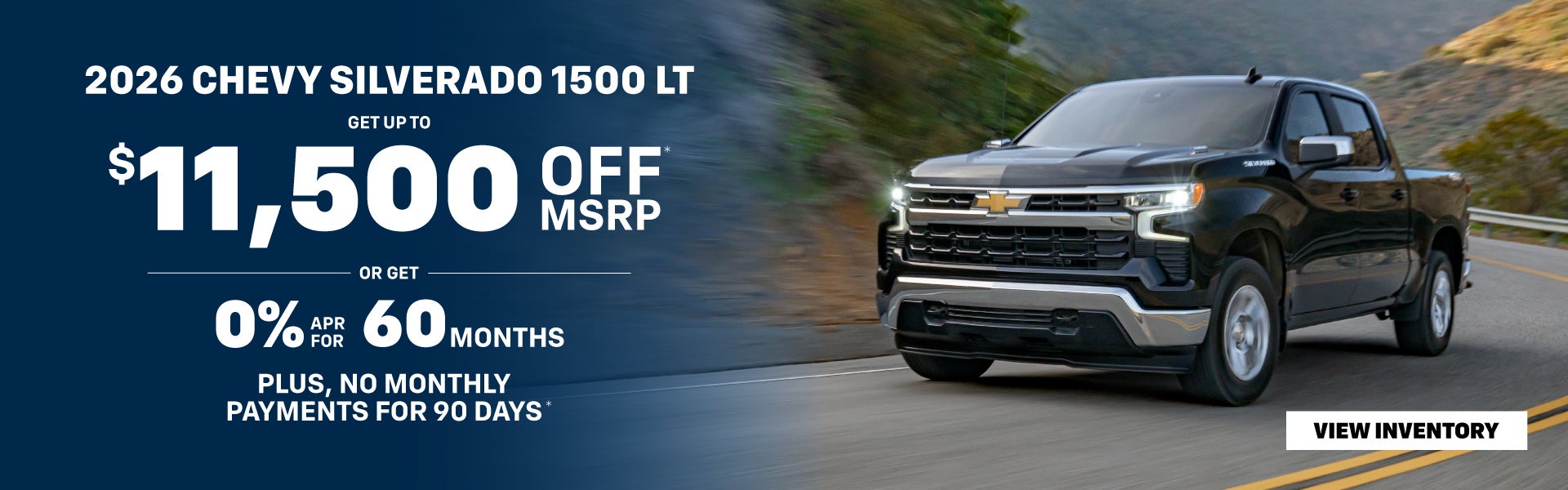 $11,500 OFF New Chevy Silverado 1500 LT