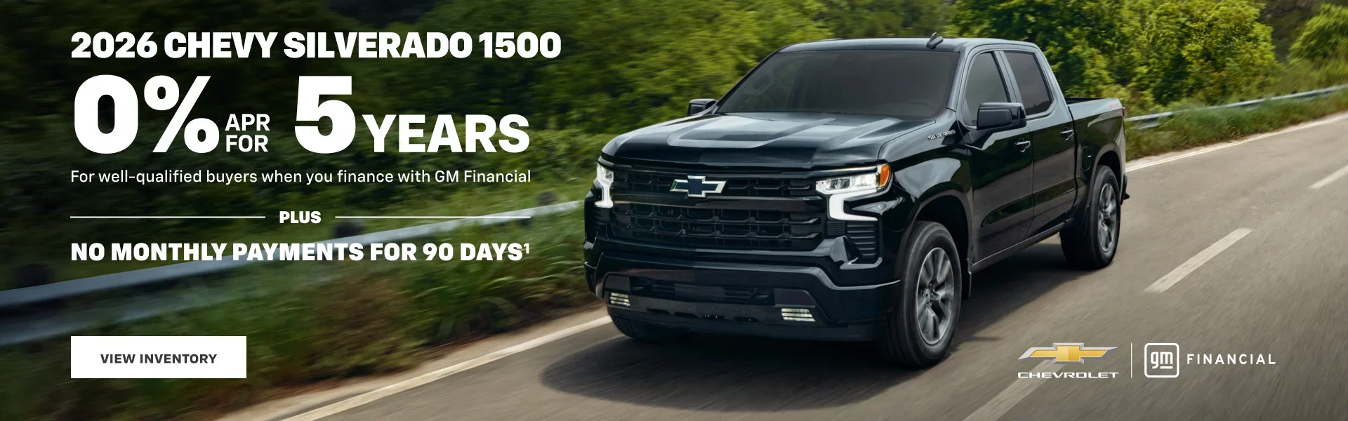 0% APR for 5 Years New Chevy Silverado 1500