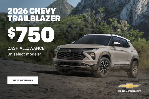 $750 Cash Allowance New TrailBlazer Models